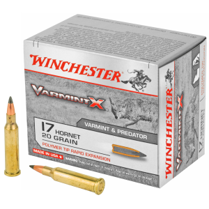 Winchester Varmint X 17 Hornet Polymer Tip 20 Grain 20 Rounds