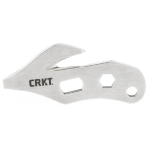 CRKT 2055 K.E.R.T. Silver 8Cr13MoV SS Fixed 2.48" Long 8Cr13MoV SS Plain