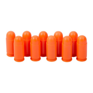 Precision Gun Specialties 9MM MAKAROV ORANGE DUMMY ROUNDS 10/PACK - $5.25 at Shooting Surplus