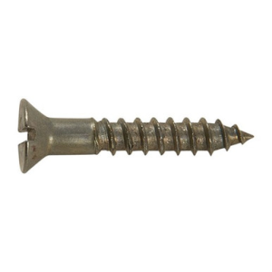 8X1'' STEEL FLAT HEAD WOOD SCREWS BLUED 12 PACK - Brownells
