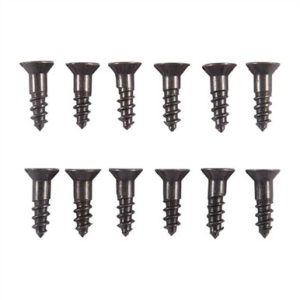 8X5/8'' STEEL FLAT HEAD WOOD SCREWS BLUED 12 PACK - Brownells