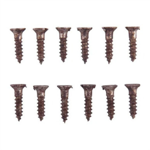 4X1/2'' STEEL FLAT HEAD WOOD SCREWS BLUED 12 PACK - Brownells