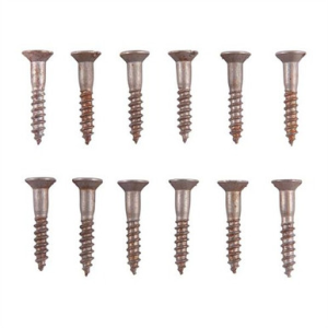 4X5/8'' STEEL FLAT HEAD WOOD SCREWS BLUED 12 PACK - Brownells