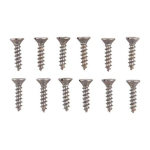 2X3/8'' STEEL FLAT HEAD WOOD SCREWS BLUED 12 PACK - Brownells
