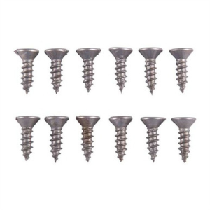 6X1/2'' STEEL FLAT HEAD WOOD SCREWS BLUED 12 PACK - Brownells
