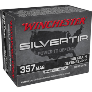Winchester Super-X Pistol Ammo 357 Mag. 145 gr. Silvertip HP 20 rd.