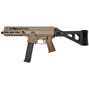 Grand Power Stribog SP45A3 .45 ACP 8in 20rd Flat Dark Earth FDE SBT Folding Arm Brace
