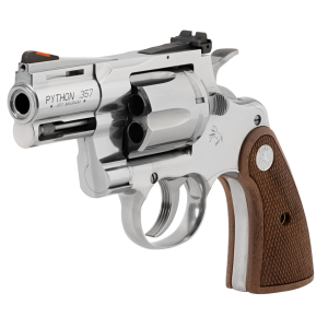 Colt Python 357 Magnum 2.5in Barrel 6-Round Stainless Semi-Bright Walnut Grips