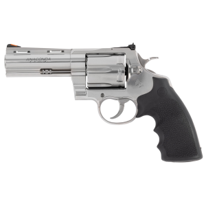 Colt Anaconda 45 Colt 4.25 in Stainless 6 Round Hogue Grips