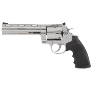Colt Anaconda 45 Colt 6in Barrel 6 Rounds Semi-Polish Stainless Hogue Grips