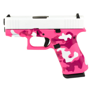 Glock 43x 9mm Luger 3.41 Barrel 10 Rounds Pink Commando Skydas Cerakote