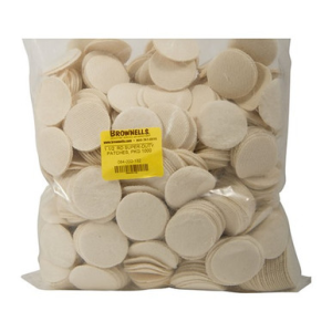 Brownells Round Fits 1-1/2" .35-.40 Cal 100-Pack Patches