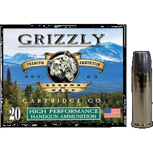 Grizzly Ammo GC44M19 44Mag 320gr Wide Long Nose Gas Check 20 Per Box/10 Case