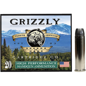 Grizzly Ammo GC357M12 357Mag 180gr Wide Flat Nose Gas Check 20 Per Box/10 Case