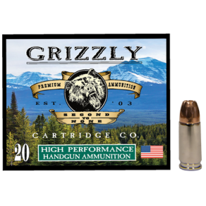 Grizzly Ammo GC9MM1 9mm 115gr Jacketed Hollow Point 20 Per Box/10 Case