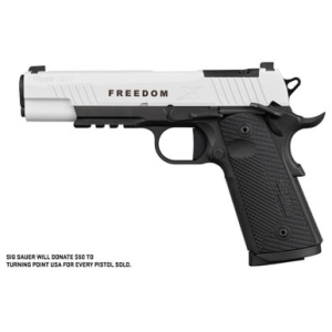 Sig Sauer, 1911 Freedom, .45 ACP, 5 Inch, 8 Round, Two-Tone White Cerakote