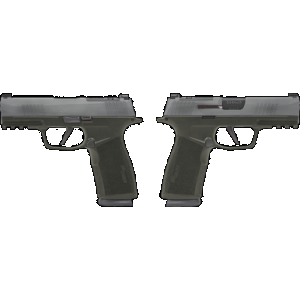 SIG SAUER P365 X-MACRO 9MM PSTL 3.7" CRUSHED SILVER BATTLEWORN 2-17RD MAGAZINES