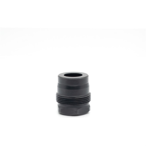 MINI MUZZLE BRAKE 0.456 1/2-28 THREAD SQUARE SHOULDER BLACK