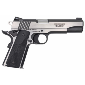 Colt Government Elite 1911 45 ACP 5in 8 Rounds Two-Tone Stainless Gray and Black