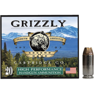 Grizzly Ammo GC4SW4 40S&W 180gr Jacketed Hollow Point 20 Per Box/10 Case