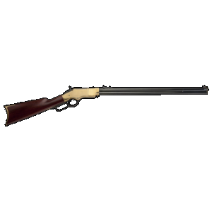 Cimarron CA288 1860 Henry Civilian 45 Colt (LC) 12+1 24" Blued Octagon Barrel, Brass Rec, Walnut Furniture, Adj. Sights