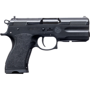 FK Brno US TMTPSDC PSD Compact Frame 7.5 FK 14+1 4.30" Black Nitride Tilting Steel Barrel, Dark Gray Nitride Steel Optic Cut/Serrated Slide, Black Polymer Frame w/Accessory Rail, Textured Grip - Tascosa Machine And Tool