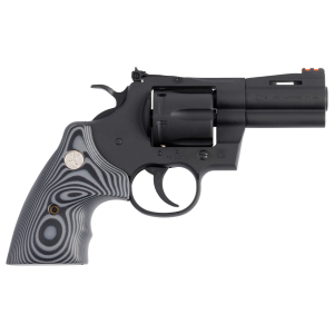 Colt Python .357 Magnum 3 Inch 6 Rounds Matte Blued G Ten Black Gray
