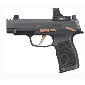 Sig Sauer, P365 Xl Comp Romeo, 9mm Luger, 3.1 inch, 12 rounds, Black/Colored Accents Finish