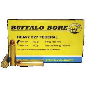 Buffalo Bore Ammunition 37A20 Heavy Strictly Business 327Federal Mag 100gr Jacket Hollow Point 20 Rounds