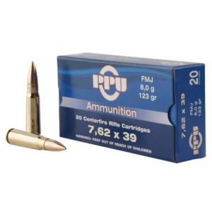 Prvi Partisan PPU 7.62x39mm Full Metal Jacket 123 Grain 20 Rounds
