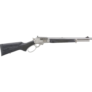 Marlin 70450 1895 Trapper Full Size 45-70 Gov 5+1 16.10" Polished Stainless Steel Threaded Barrel, Polished Stainless Stainless Steel Receiver, Fixed Black Laminate Stock