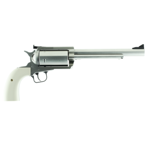 Magnum Research Magnum Research BFR45707B BFR Long Cylinder Extra Large Frame 45-70 Gov 5 Shot, 7.50" Brushed Stainless Steel Barrel, Cylinder & Frame, Bisley White Laminate Grip, Exposed Hammer - $1496.95 at Shooting Surplus