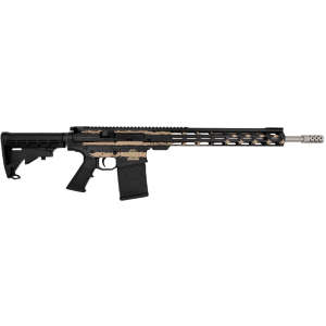 Great Lakes Great Lake Firearms GLFA AR10 Rifle 308 Winchester 18 Inch 10 Rounds Desert Flag Cerakote - $1038.00 at Shooting Surplus
