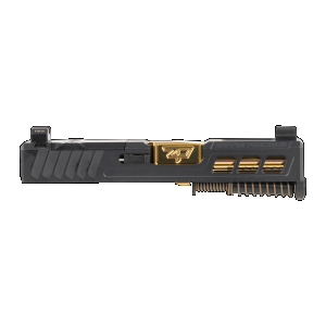 Zaffiri Precision Zaffiri Precision ZPS.3 Slide for Glock 43 Black/Gold - $435.70 at Shooting Surplus