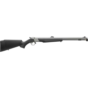 CVA PR2117SNW Wolf V2 Northwest 50 Cal Musket Cap 24" Matte Stainless Barrel/Rec, Black Synthetic Furniture, Fiber Optic Sights