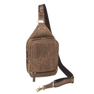 Gun Tote'n Mamas Mini Sling Concealed Carry Bag Distressed Buffalo Brown