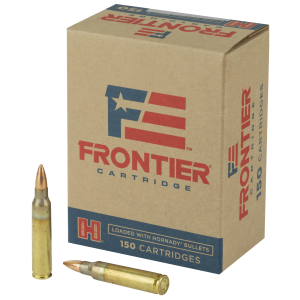 Hornady Hornady Frontier Rifle Ammo 223 Rem. 55 gr. FMJ 150 rd. - $86.26 at Shooting Surplus