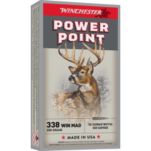 Winchester Winchester Super X 338 Winchester Magnum Power Point 200 Grain 20 Rounds - $67.40 at Shooting Surplus