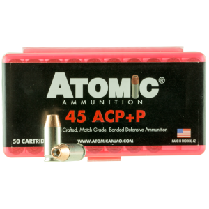 Atomic Ammunition Atomic Ammunition 00412 Pistol Precision Craft 45ACP +P 185gr Bonded Match Hollow Point 50 Rounds - $61.18 at Shooting Surplus