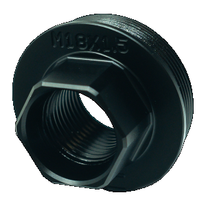 Faxon M18x1.5 Direct Thread to HUB Adapter Stainless