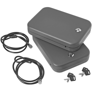 Snapsafe SnapSafe 75201 Lock Box Large Key Entry Black Steel 9.50" L x 6.50" W x 1.75" D 2pk - $49.46 at Shooting Surplus