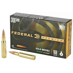 Federal Federal Gold Medal Rifle Ammo 308 Win 168 gr. Sierra Matchking BTPT 20 rd. - $39.47 at Shooting Surplus