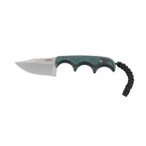 Columbia River Knife & Tool CRKT 2387 Minimalist Bowie 2.13" Fixed Clip Point Plain Satin 8Cr13MoV SS Blade/3" Green Textured Polypropylene Handle w/Black Lanyard - $30.98 at Shooting Surplus
