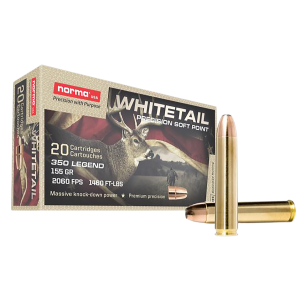 Norma Whitetail 350 Legend 155gr SP 20ct Box