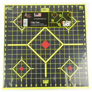 Pro-Shot 1775SI5PK SplatterShot Sight-In Self-Adhesive Paper Black/Green 17.75" 5-Diamond 5 Pack