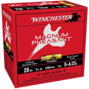 Winchester Ammo Winchester Magnum Pheasant 20 GA 2.75" 1oz #5/#6 25rd Box - $21.18 at Shooting Surplus