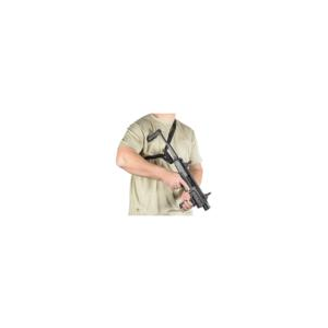 FAB Defense FXBUNGEEB Bungee One Point Tactical Sling for AR Platform/ SBR 23.60" OAL 1.18" Wide Designed For Chest or Shoulder Carry Quick Release Buckle Black Elastic