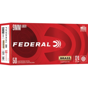 Federal Federal Champion 9mm 124gr FMJ 50rd Box - $14.94 at Shooting Surplus