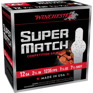 Winchester Winchester Super Match 12 GA 2.75" 1-1/8oz 25rd Box - $14.29 at Shooting Surplus