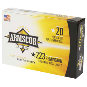 Armscor [PRIME] Armscor Range Rifle Ammo 223 Remington Full Metal Jacket 55 Grain 20 Rounds - $12.76 at Shooting Surplus